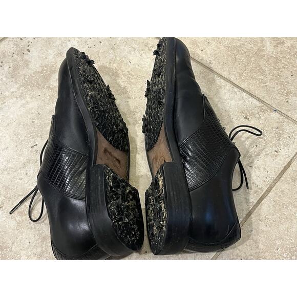 Callaway Tour Classic Golf Shoes Black Leather Dress Spiked 9.5 M501-02 RARE EUC main image 4